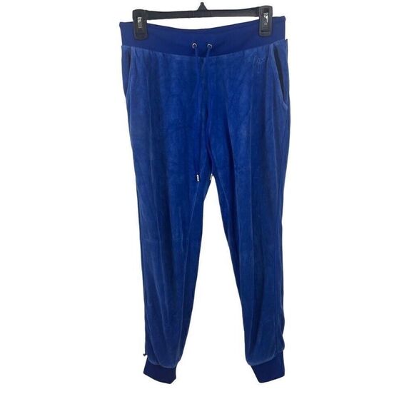 Juicy‎ Couture Blue Velour Y2K Jogger SweatPants Size Small - Picture 1 of 9